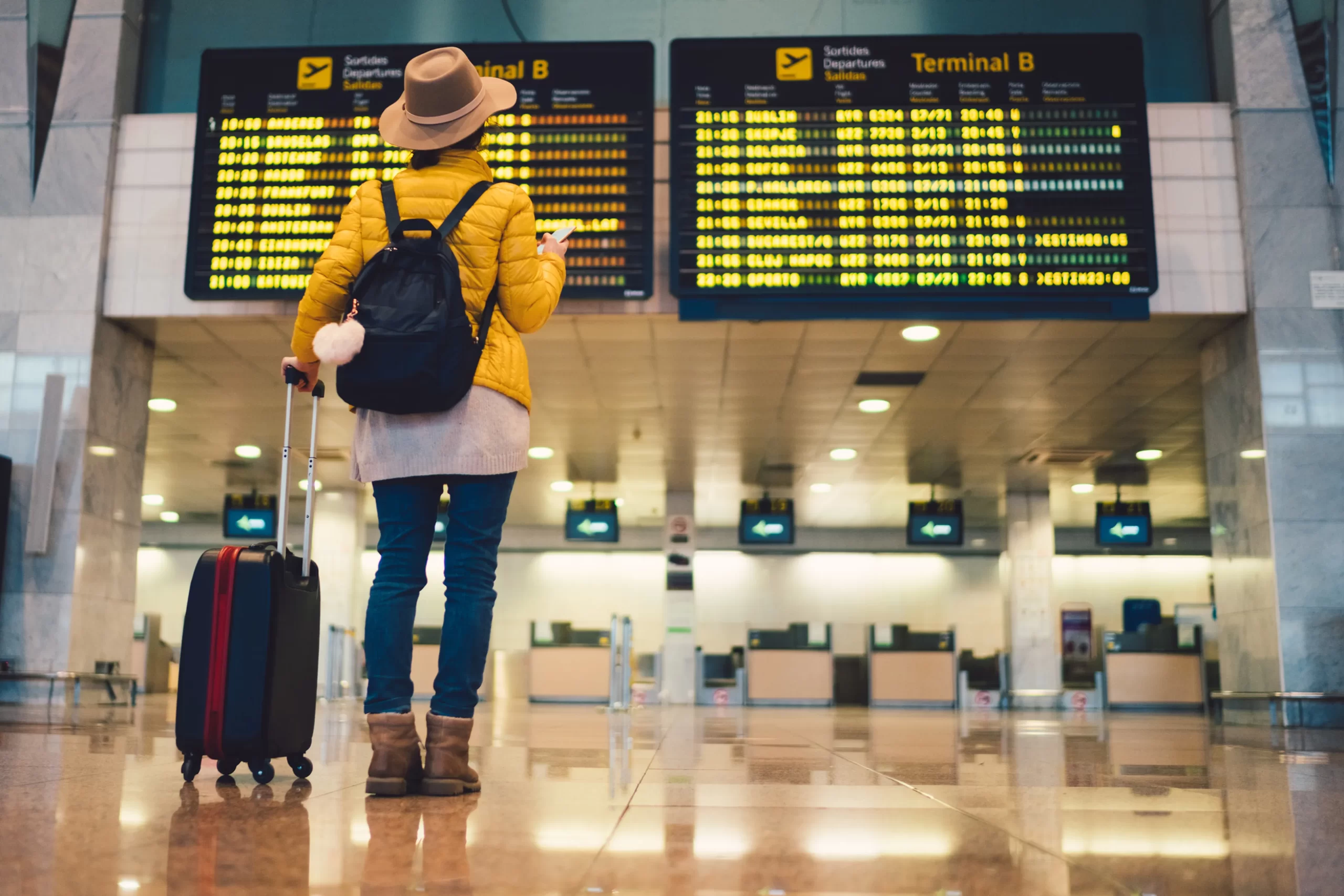 Llega con tiempo al aeropuerto